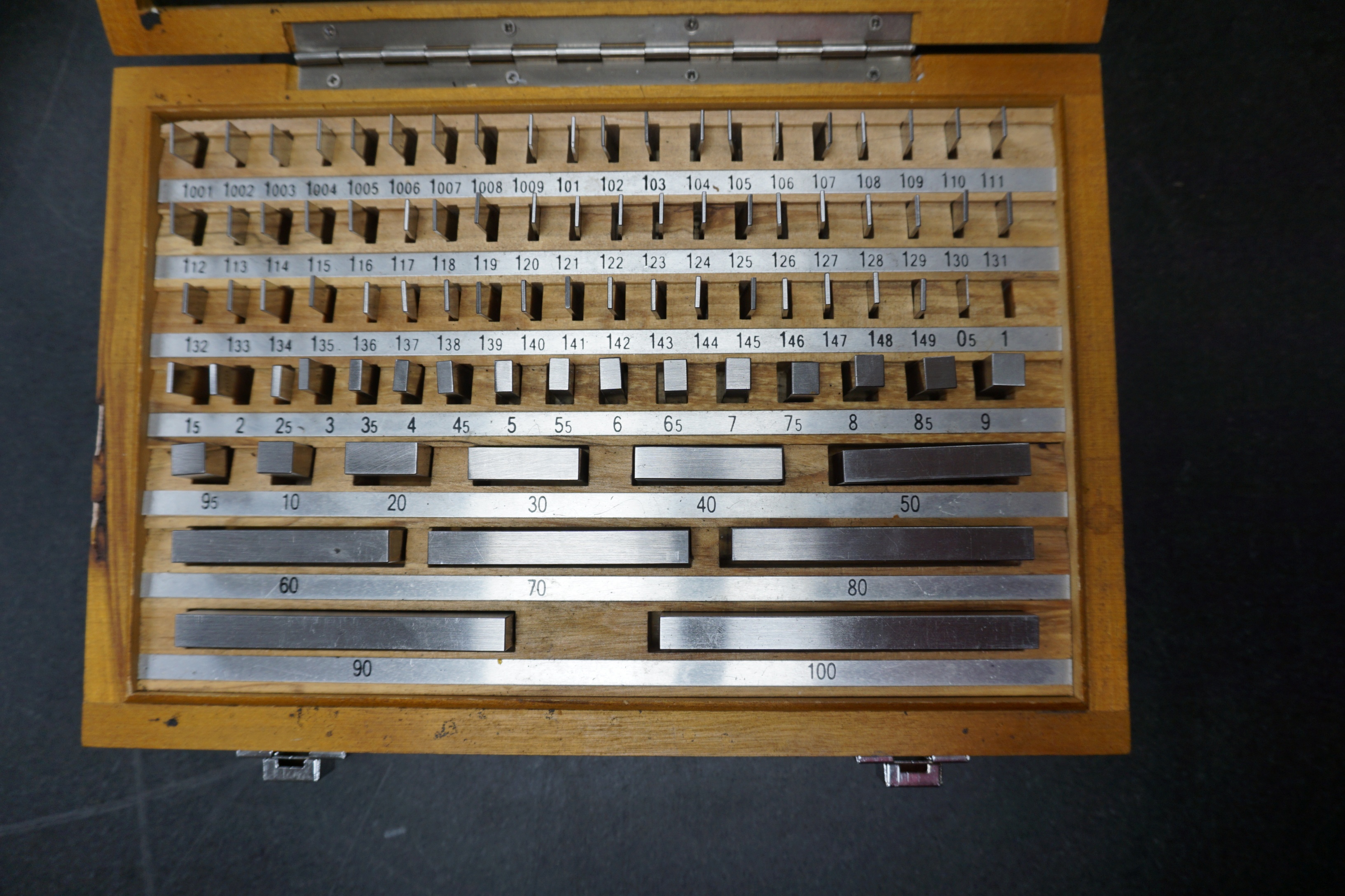 Insize Steel Gauge Block Set, 87 Pieces, Grade 2