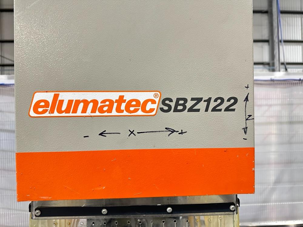 Elumatec type SBZ 122/20 profile router (4m) with Elumatec E550 control