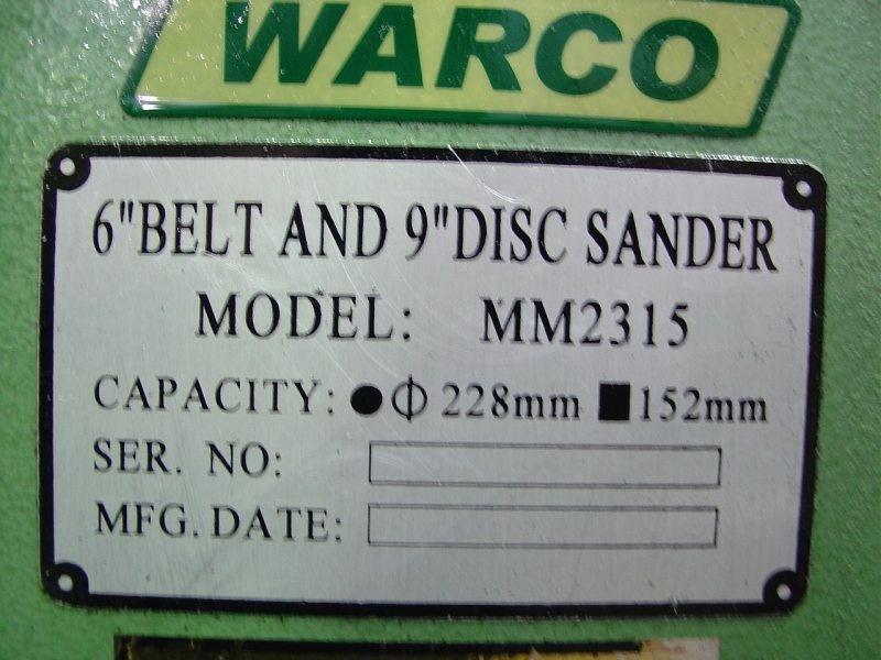 Warco on sale belt sander