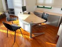(1) x Light Beech Curved Executive Desk