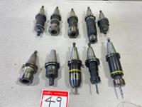 (12) x Various DIN40 Spindle Tool Holders